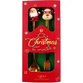 Clayre & Eef Dessert Bestek SET 2 Goudkleurig Metaal Kerst