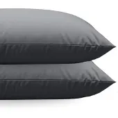 Zelesta Comfort uni diamond Kussenslopen Set van 2 - Antraciet 60x70cm