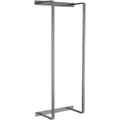 Aloni handdoekrek – verticaal – 67x28x14 cm – gunmetal – roestvrij staal