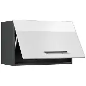 Vicco Hangkast Fame-Line, Wit Hoogglans/Antraciet, 60 cm