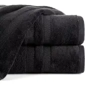 Eurofirany Porto Terry Handdoek 50x90 cm Zwart 500 g/m²