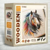 Wooden City Houten Puzzel 250 Stukken Zachte Paard - Wooden.City