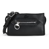 Lacoste Mini-schoudertas voor dames, model Celys, kleur zwart