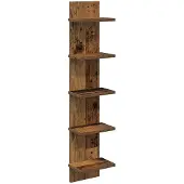 vidaXL Wandplank Oud hout 22 x 15 x 100 cm Bewerkt hout