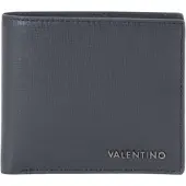 Valentino Leren portemonnee Karo Wallet Navy donkerblauw