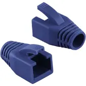 Logilink RJ45 netwerkplug huls | kabel tot 8mm | 50 stuks | blauw
