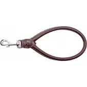 Dingo Ronde Lederen Hondenriem - 1,2 x 33cm - Bruin
