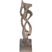 Ptmd Qasra Antique Champagne Casted Alu Statue S