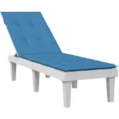 vidaXL Terrasstoelkussen (75+105) x 50 x 4 cm stof gemêleerd blauw