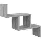 vidaXL Wandplank Grijs Sonoma 48 x 15 x 42 cm Bewerkt hout