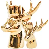 Housevitamin Gouden rendier kandelaar (set 2) -