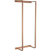 Aloni handdoekrek – verticaal – 67x28x14 cm – geborsteld koper – roestvrij staal