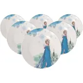 Villeroy & Boch Kinderteller Disney Frozen ø 21,5 cm Set van 6