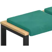 vidaXL Bankkussen 4 st fluweel Turquoise Diepte 35 cm
