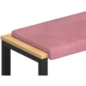 vidaXL Bankkussen fluweel Roze Diepte 35 cm