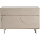 Vente-unique Ladekast 6 lades - Beige - DELORINA