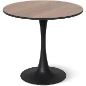 Vicco Eettafel Carl Walnoot/Zwart 80 x 80 cm, Model 61401