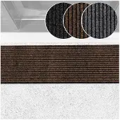 ANRO Deurmat Mischa Bruin 120x40cm – Schoonloopmat Antislip Rubber