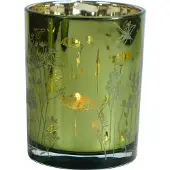 Mars & More Theelichthouder veldbloem groen medium 12cm