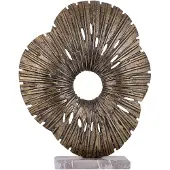 Ptmd Vija Gold Casted Alu Organic Open Statue S