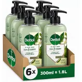Dettol Handzeep – Antibacterieel – Zen & Zesty – Groene Thee & Bergamot – 300 ml x6