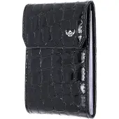 Golden Head Leren kaarthoes Cayenne RFID Protect Kartenetui 4425 Schwarz zwart