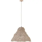 Ptmd Dayo Natural Paper Rope Hanging Lamp Open Round