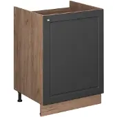 Vicco Wastafelkast Fame-Line Anthrazit-Gold Landhaus/Goudkleurig Eiken 60 cm, Model 63371