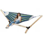 SandTropic Houten Hamak Standaard Set voor 2 Personen - 220kg Draagvermogen