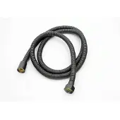 Gamma Zwarte Douche Slang 1,5m - PVC met Messing Koppelingen