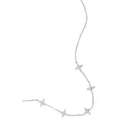 Yehwang Ketting met klavermotief en belegde klavers