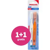 Lactona 1+1 Gratis: Tandenborstel M40 Medium 2 Stuks
