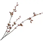 Silk-ka Kunstbloem-Zijden Bloem Rozenbottel Tak Bruin 84 cm