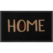 EDO Deurmat Hart Zwart 45x75cm Antislip