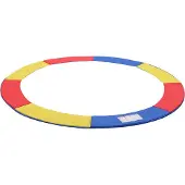 Hoppa! Trampoline beschermrand, randafdekking, randbescherming, trampolinerand 244cm, Rood-Geel-Blauw