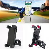 Alogy Fiets Telefoonhouder Zwart - Universeel & 360° Draaibaar