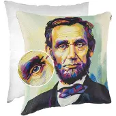 ANRO Abraham Lincoln Sierkussen 40x40 cm - Gobelin - Inclusief vulling