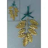 Meander Bladeren hangend metaal goudkleurig 20x1x18,5cm