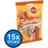 Pedigree 15x - Schmackos Gevogelte - Hondensnacks - 144 g