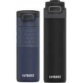 Kambukka Classy Denim Set: Thermosbeker 500ml & Fles 600ml