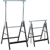 HOMCOM Houten Zaagbok 68x58x80cm Zwart