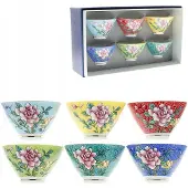MPLCo Porseleinen theekomjes set van 6, 80ml, met gouden accenten