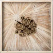 J-Line wandklok mdf large lichtbeige - 80 x 80 cm