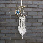 Ancient Wisdom Macramé Dromenvanger - Bescherming - Maan - 21x1x21x68cm