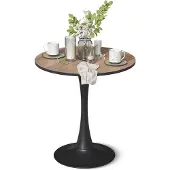 Vicco Eettafel Carl Walnoot/Zwart 70 x 70 cm, Model 61400