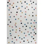 Muratap Kindervloerkleed stippen multi wasbaar antislip- 120x170 cm