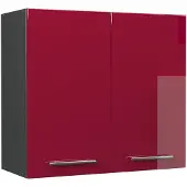 Vicco Hangkast Fame-Line, Bordeauxrode hoogglans/Antraciet, 80 cm