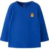 Name it Shirt 'NMMLUCCAN' crème / blauw / bruin / zwart