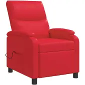 vidaXL Massage Relaxstoel Rood Kunstleer