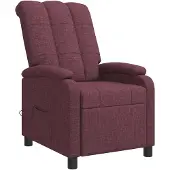vidaXL Massage Relaxstoel Paars Stof